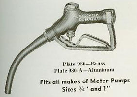 RARE Vintage 1920s McDonald Dubuque Solid Brass Visible Gas Pump